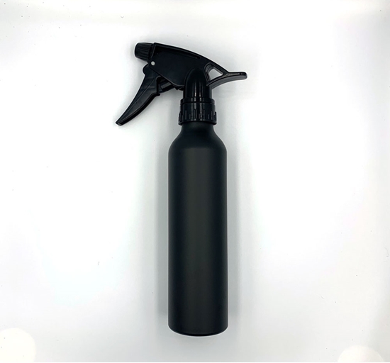 klæde sig ud zoom Tolkning Sprayflaske I alu i sort med sort pumpe 300ml - Jysk Frisørlager